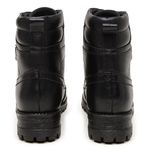 Coturno Feminino Couro Vermont Preto Estilo Urbano com Solado Tratorado 
