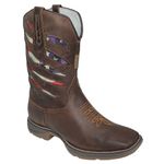 BOTA TEXANA MASCULINA COM RECORTES A LASER SOLA JUMP FB94