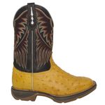 BOTA TEXANA MASCULINA BORDADA REPICA COURO AVESTRUZ SOLA JUMP FB100