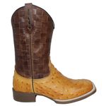 BOTA TEXANA MASCULINA 3d REPLICA COURO AVESTRUZ FB90