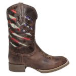 BOTA TEXANA MASCULINA COM RECORTES A LASER GUARRA DE URSO FB95