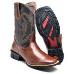 BOTA TEXANA COUNTRY MASCULINA BORDADA - LINHA ECO 