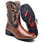 BOTA TEXANA COUNTRY MASCULINA BORDADA - LINHA ECO 