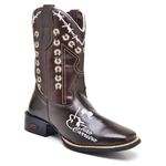 BOTA TEXANA COUNTRY MASCULINA BORDADA - LINHA ECO 