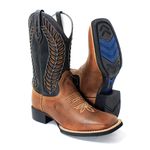 BOTA TEXANA COM RECORTES A LASER MASCULINA FB75