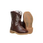 BOTA BABY TEXANA DE COURO CAFÉ-BEGE