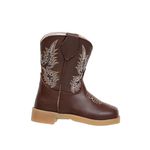 BOTA BABY TEXANA DE COURO CAFÉ-BEGE