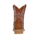 BOTA BABY TEXANA DE COURO ROSA