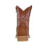 BOTA BABY TEXANA DE COURO ROSA