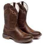 BOTA TEXANA FRANCA BOOTS MASCULINA SOLA JUMP BICO REDONDO FB2229