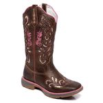 BOTA TEXANA FRANCA BOOTS HOOPER FEMININA COM RECORTES A LASER FB2220 SOLA JUMP 