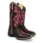 BOTA TEXANA HOOPER FEMININA PINK FB135