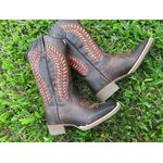 BOTA TEXANA HOOPER FEMININA LASER LARANJA FB137