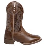 BOTA TEXANA BICO QUADRADO COURO NATURAL BORDADA FB74N- FRANCA BOOTS 