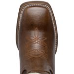BOTA TEXANA BICO QUADRADO COURO NATURAL BORDADA FB74N- FRANCA BOOTS 