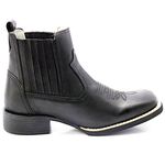 BOTINA MASCULINA EM COURO BICO QUADRADO FRANCA BOOTS 