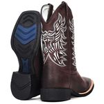 BOTA TEXANA FRANCA BOOTS MASCULINA COURO LEGITIMO BORADADA