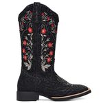 BOTA TEXANA FRANCA BOOTS BORDADA FLORAL HOPPER 