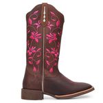 BOTA TEXANA FRANCA BOOTS BORDADA FLORAL HOPPER