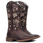BOTA TEXANA FRANCA BOOTS BORDADA FLORAL HOPPER