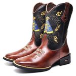 BOTA TEXANA COUNTRY FEMININA BORDADA NOSSA SENHORA - LINHA ECO 