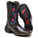 BOTA TEXANA COUNTRY FEMININA BORDADA - LINHA ECO