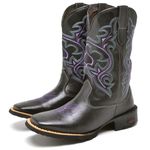 BOTA TEXANA COUNTRY FEMININA BORDADA - LINHA ECO 