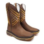 BOTA TEXANA FRANCA BOOTS MASCULINA COURO LEGITIMO SOLADO JUMP 