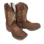 BOTA TEXANA FRANCA BOOTS MASCULINA BORDADA SOLADO JUMP 