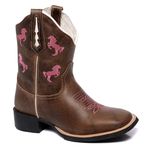 BOTA TEXANA FRANCA BOOTS FEMININA BORDADA CAVALO FB2263