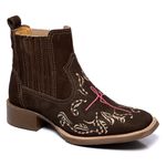 BOTINA TEXANA FRANCA BOOTS FEMININA BICO QUADRADO - FE FB2269