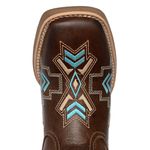 BOTA TEXANA FRANCA BOOTS FEMININA BORDADA AZUL FB2257 
