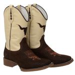 BOTA TEXANA BICO QUADRADO -BOI FRANCA BOOTS