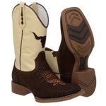BOTA TEXANA BICO QUADRADO -BOI FRANCA BOOTS