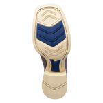 BOTA TEXANA BICO QUADRADO BORDADA SOLA MARFIM FRANCA BOOTS