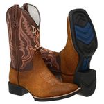 BOTA TEXANA BICO QUADRADO FLOATER FRANCA BOOTS 