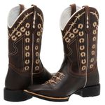 BOTA TEXANA BICO QUADRADO FERRADURA - FRANCA BOOTS 