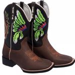 BOTA TEXANA BICO QUADRADO- ÍNDIO - FRANCA BOOTS 