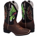 BOTA TEXANA BICO QUADRADO- ÍNDIO - FRANCA BOOTS 