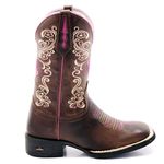 BOTA TEXANA FEMININA BICO QUADRADO - FLORAL FRANCA BOOTS