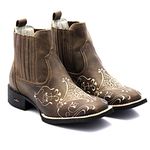 BOTA BOTINA TEXANA BORDADA