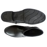 BOTA BOTINA FEMININA EM COURO LEGITIMO COM METALACE
