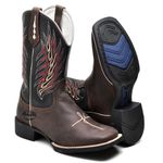 BOTA TEXANA BICO QUADRADO FÉ - FRANCA BOOTS 