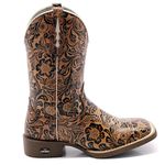 BOTA TEXANA FEMININA BORDADA FLORAL - FRANCA BOOTS