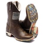 BOTA TEXANA MASCULINA ATLANTA BICO QUADRADO FRANCA BOOTS