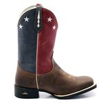 BOTA TEXANA BICO QUADRADO-VERMELHA FRANCA BOOTS 