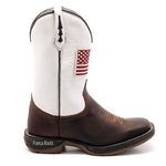BOTA TEXANA BICO QUADRADO USA COURO LEGITIMO FRANCA BOOTS 