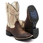 BOTA TEXANA BICO QUADRADO COURO LEGITIMO - FRANCA BOOTS 
