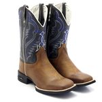 BOTA TEXANA BICO QUADRADO COURO LEGITIMO