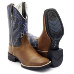 BOTA TEXANA BICO QUADRADO COURO LEGITIMO